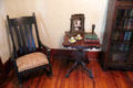 Rocking chair & side table at Chambers House Museum. Beaumont, TX.