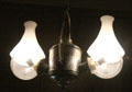 Double hanging oil angle lamps at Earle-Napier-Kinnard House. Waco, TX.