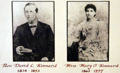 Photos of Rev. David C. Kinnard & Mary O. Kinnard residents of at Earle-Napier-Kinnard House. Waco, TX.