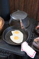 Waffle iron & frying pan at Fort House. Waco, TX.