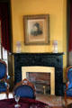 Parlor fireplace at East Terrace House. Waco, TX.