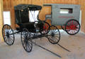Doctor's buggy & ambulance by E.M. Miller & Co. of Quincy, IL in carriage house at Mayborn Museum. Waco, TX.