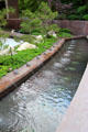 Oriental water gardens of Trammell Crow Center. Dallas, TX.