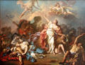 Apollo & Diana Attacking the Children of Niobe painting by Jacques-Louis David at Dallas Museum of Art. Dallas, TX.