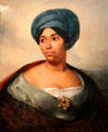 Portrait of Woman in Blue Turban by Eugène Delacroix at Dallas Museum of Art. Dallas, TX.