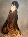 Portrait of Isabelle Lemonnier with a Muff by Édouard Manet at Dallas Museum of Art. Dallas, TX.