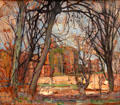 Spring Sun: Castle Ruin painting by Piet Mondrian at Dallas Museum of Art. Dallas, TX.
