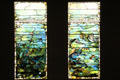 Starfish & Sea Anemone stained glass windows by Louis Comfort Tiffany at Dallas Museum of Art. Dallas, TX.