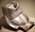 Ceramic vessel in form of fish from Puebla, Mexico at Dallas Museum of Art. Dallas, TX.