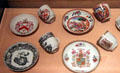 Collection of Chinese export cups & saucers in Reves Collection at Dallas Museum of Art. Dallas, TX.