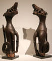 Mythical dog-like "aso" sculptures from Sarawak, Malaysia at Dallas Museum of Art. Dallas, TX.