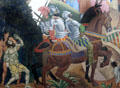 Francisco Vasquez de Coronado & Hernando de Soto expeditions stories on Texas History mural in Great Hall of State at Fair Park. Dallas, TX.