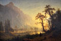 Sunrise, Yosemite Valley painting by Albert Bierstadt at Amon Carter Museum of American Art. Fort Worth, TX.