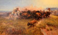 Buffalo Hunt #39 painting by Charles Marion Russell at Amon Carter Museum of American Art. Fort Worth, TX.
