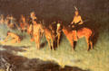 Grass Fire painting by Frederic Remington at Amon Carter Museum of American Art. Fort Worth, TX.