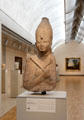 Portrait statue of Pharaoh Amenhotep II from Karnak, Egypt at Kimbell Art Museum. Fort Worth, TX.