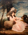 Miss Anna Ward with Her Dog painting by Joshua Reynolds at Kimbell Art Museum. Fort Worth, TX