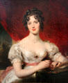 Portrait of Mrs. Frederick H. Hemming by Sir Thomas Lawrence at Kimbell Art Museum. Fort Worth, TX.