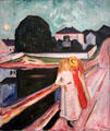 Girls on the Pier painting by Edvard Munch at Kimbell Art Museum. Fort Worth, TX.