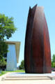 Vortex steel sculpture by Richard Serra at Modern Art Museum of Fort Worth. Fort Worth, TX
