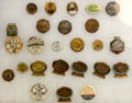 Southwestern Exposition live stock show badges at Stockyards Museum. Fort Worth, TX.