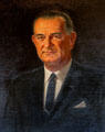Portrait of President Lyndon Baines Johnston by David Philip Wilson at Texas State Capitol. Austin, TX.