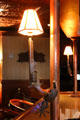 Sixshooter converted to a bar lamp at Driskill Hotel. Austin, TX
