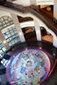 Story of Texas terrazzo floor mosaic by Robert T. Ritter in atrium of Bullock Texas State History Museum. Austin, TX.
