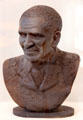 George Washington Carver portrait bust by Jonas Perkins at George Washington Carver Museum. Austin, TX