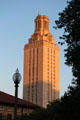 University of Texas Tower at sunset. Austin, TX.