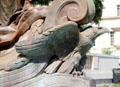Carved eagle on Littlefield Fountain at University of Texas. Austin, TX.