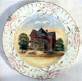 Commemorative plate depicting Residence of H.F. Cook in Seguin, TX at Conservation Plaza. New Braunfels, TX.