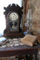 German style wooden table clock in Locksted-Seibold house at Conservation Plaza. New Braunfels, TX.