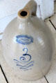 Stoneware jug from Burger & Lang of Rochester, NY at Museum of Texas Handmade Furniture. New Braunfels, TX.