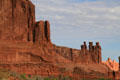 Three Gossips rock formation at Arches National Park. UT.