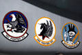 Squadron decals on McDonnell Douglas F-15A-19-MC Eagle at Hill Aerospace Museum. UT.
