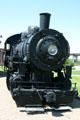 Nose of Union Pacific steam locomotive #4436 at Utah State Railroad Museum. Ogden, UT