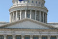 Pediment of Utah State Capitol. Salt Lake City, UT.