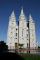 East entrance facade of Mormon Temple. Salt Lake City, UT.