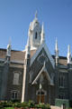 Gothic details of Mormon Assembly Hall. Salt Lake City, UT.