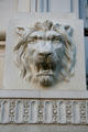 Sculpted lion on Joseph Smith Memorial Building. Salt Lake City, UT.