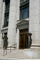 Entrance of Mormon Church Administration Building. Salt Lake City, UT.