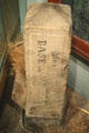 Original of Great Salt Lake Base & Meridian marker stone in Mormon Museum. Salt Lake City, UT.