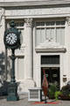 Original street clock in front of Zions First National Bank. Salt Lake City, UT.