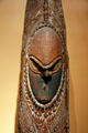 Wooden ancestor shield from Papua New Guinea Sepik Region at Utah Museum of Fine Art. Salt Lake City, UT.