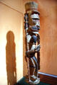 Wooden Totok sculpture from New Ireland at Utah Museum of Fine Art. Salt Lake City, UT.