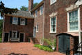 Back courtyard of Moses Myers House museum. Norfolk, VA.