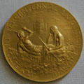 Souvenir medals from Jamestown Tercentennial Exposition at Moses Myers House museum. Norfolk, VA.