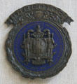 Director's badge from Jamestown Exposition at Moses Myers House museum. Norfolk, VA.