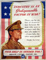 Poster of MacArthur promoting industry at Douglas MacArthur Memorial. Norfolk, VA.